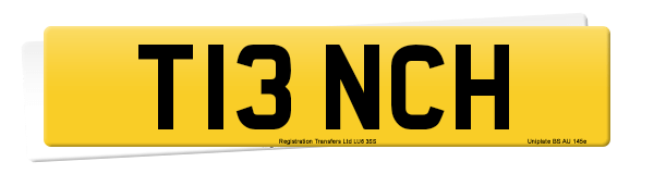 Registration number T13 NCH